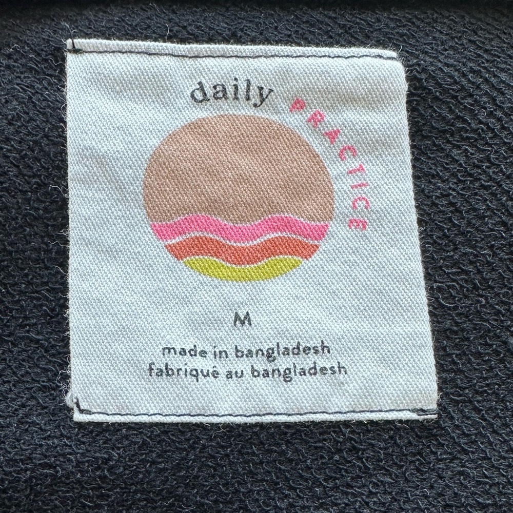 Anthropologie Daily Practice Amy Dress Deep Black Size Medium - Picture 8 of 10